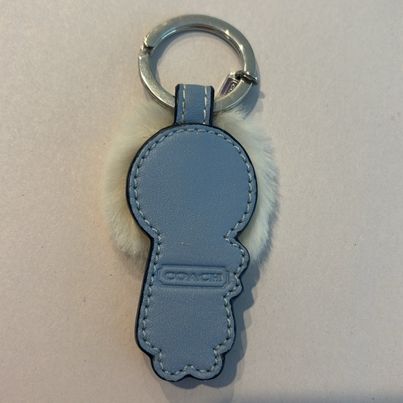 Coach Fur Eskimo Keychain Bag Charm - Picture 4 of 6